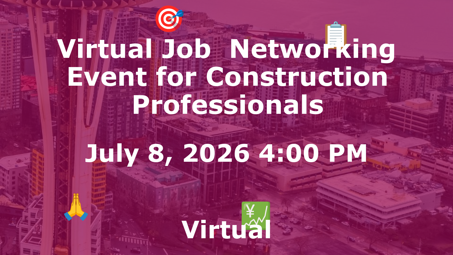 Virtual Job  Networking Event for Construction Professionals event image